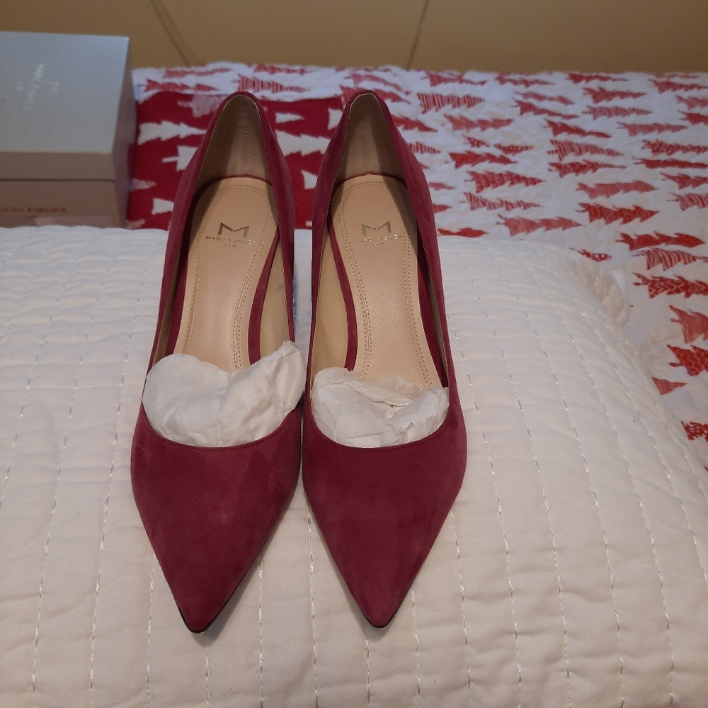 Marc Fisher Zala Dark Pink Suede
